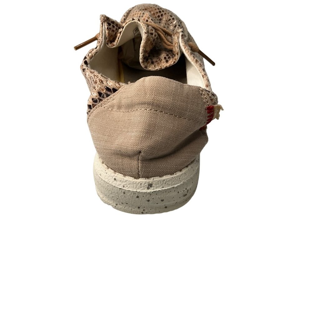 Hey Dude’s Women’s Python Light Rose Pattern Size 6 Brown’s Tan‎ - Picture 4 of 9